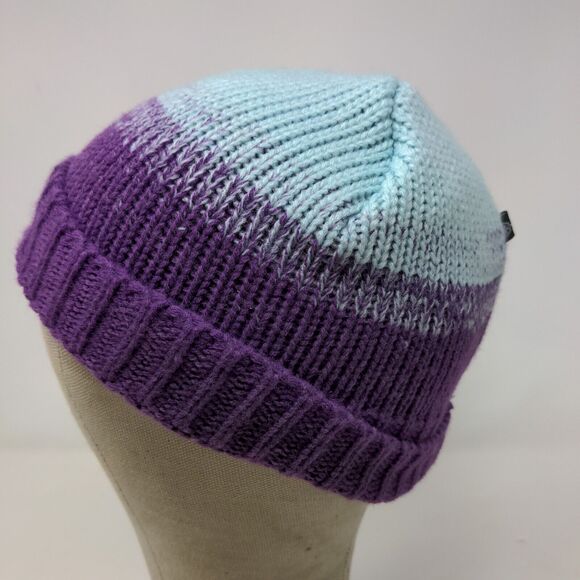Snozu Youth Knit Beanie Hat Gap Blue Purple Ombre One Size 18M to 6 - Picture 5 of 12